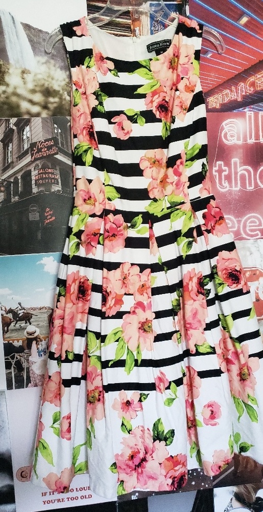 Striped floral Dress.